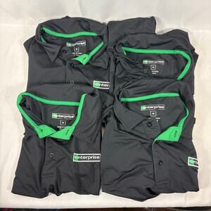 4x Enterprise Rent A Car M Polo Short Sleeve Work Uniform